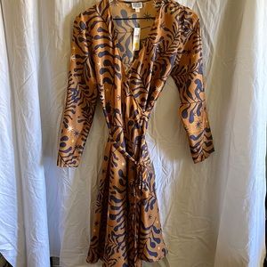Apalma Silk Wrap Dress